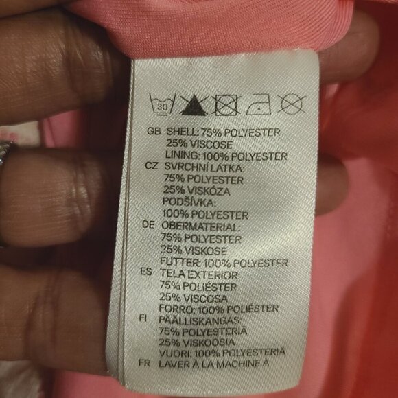 H&M | Women's Pink and White Lace Sleeveless Mini Dress or Tunic Top (Size XS) - Picture 4 of 15